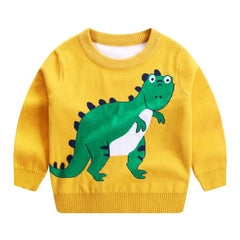 Dinosaur Cotton Double Layer Warm Sweater Base Coat