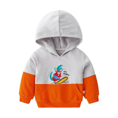 Spring New Children's Cotton Hooded Top