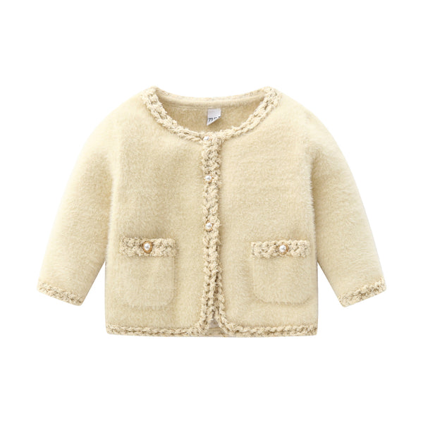 Cardigan tricoté manches longues Little fragrance