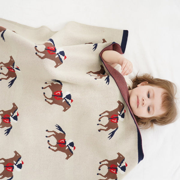 Couverture tricotée décontractée en fil de coton pur, couverture de câlin pour bébé