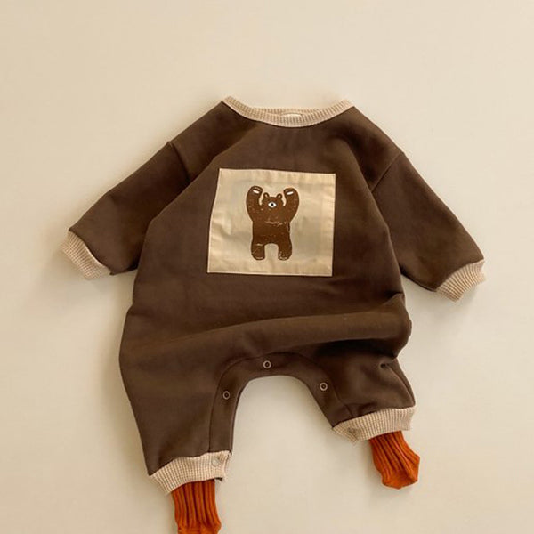 Versión coreana en ropa de una pieza de guardaespaldas para bebés para niños y niñas