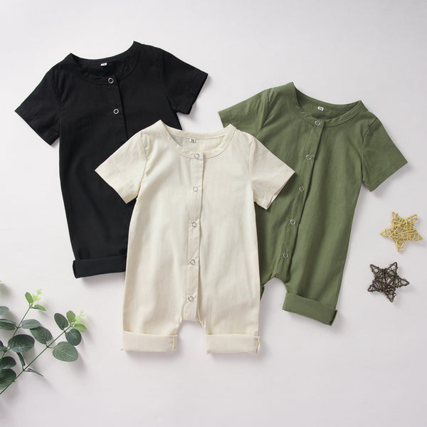 Newborn Cotton Clothes Button Romper One-Piece