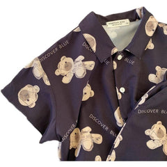 Full Print Bear Suit Boys And Girls All-Match