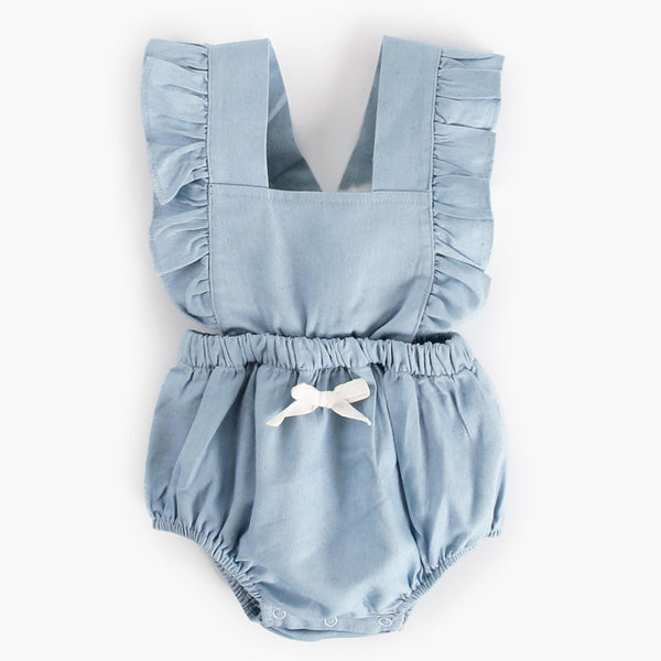 Ins Denim bébé une pièce body bébé barboteuse printemps