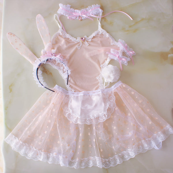 Bunny Girl Suit Pajamas Lace One-piece