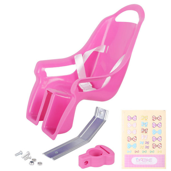 Bicicleta para niños, cubo para muñeca, asiento para muñeca Barbie, decoración para cochecito de bebé, silla de montar, envío adhesivo, asiento trasero de muñeca