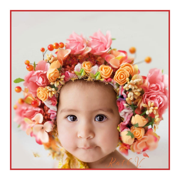 Accesorios para el cabello para niños, diadema para niña, foto, cabeza, flor