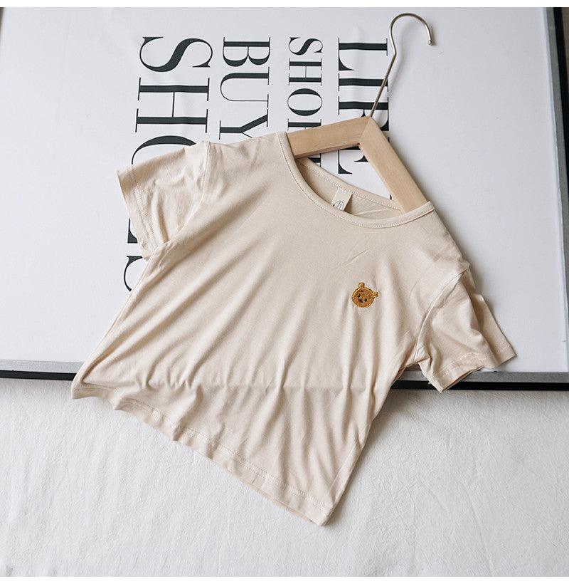 Baby Ice Silk T-Shirt For Boys And Girls Korean Style Tops