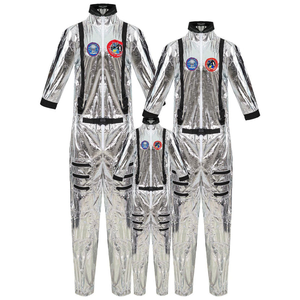 Disfraz de astronauta de Halloween de aviador masculino terrestre