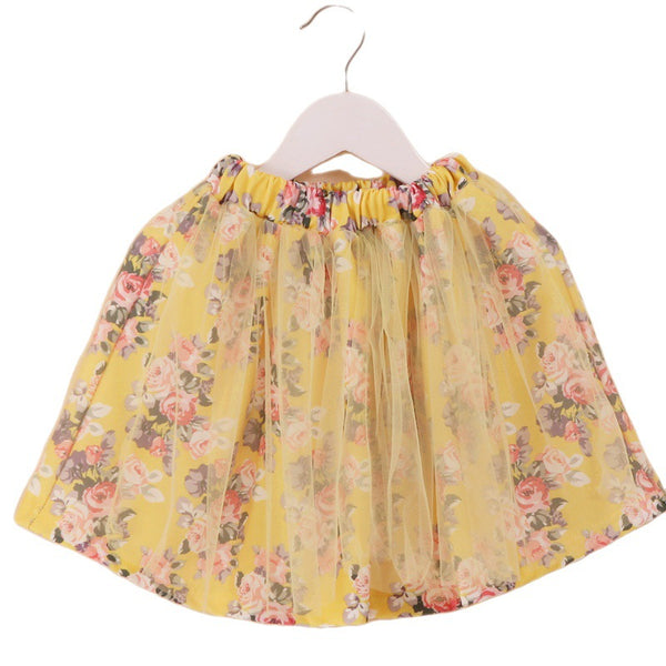 Primavera y otoño Ropa para niños Nueva falda corta para niñas Falda de princesa de moda Falda corta Falda versátil para niñas Falda tejida Falda de princesa