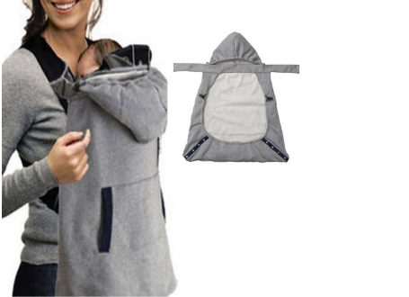 Couverture de sac à dos pour bébé coupe-vent, écharpe de portage pour bébé