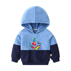 Spring New Children's Cotton Hooded Top