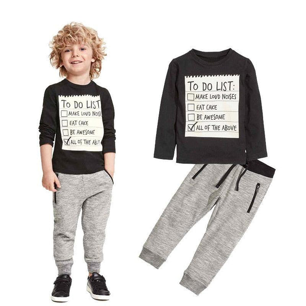 Conjunto de ropa para niños, ropa informal para bebés, camiseta de manga larga de algodón y pantalones, traje de 2 uds para 3 a 7 años, primavera y otoño, 2021