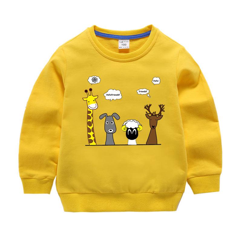 Spring and Autumn Long Sleeve Sweatshirt Baby Cotton Top