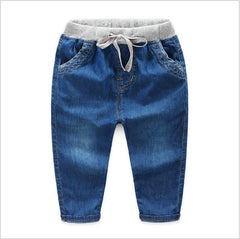 Boys' Soft Thin Jeans Tencel Trousers Kids Mosquito Pants
