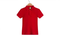New Children's Clothing Lapel Short-sleeved Cotton Advertising Shirt T-shirt
