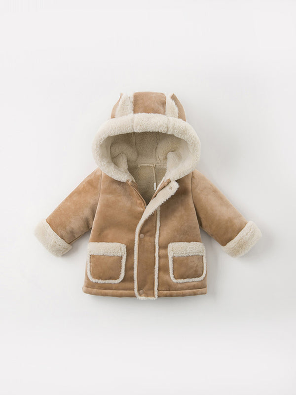 Manteau épais pour bébé, veste chaude et décontractée en coton