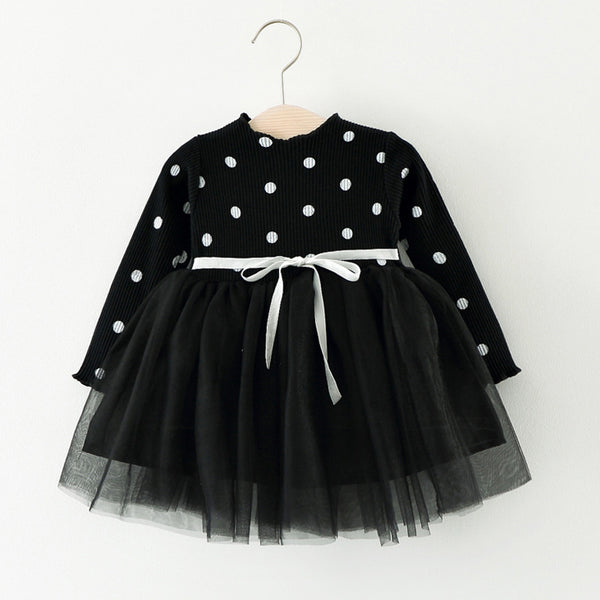 Foreign Children 2021 Years Of Foreign Trade Explosion Of Baby Cotton Long Sleeved Dress Korean Princess Dress Girls.