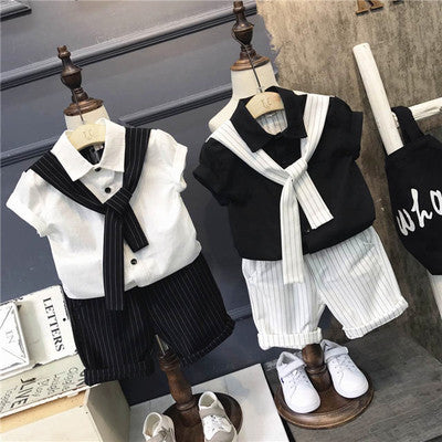 Two-piece boy summer suit