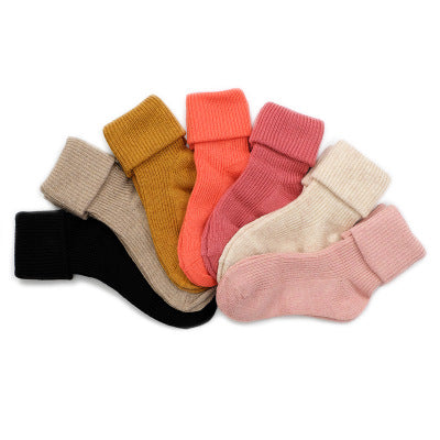 Winter children's cashmere socks