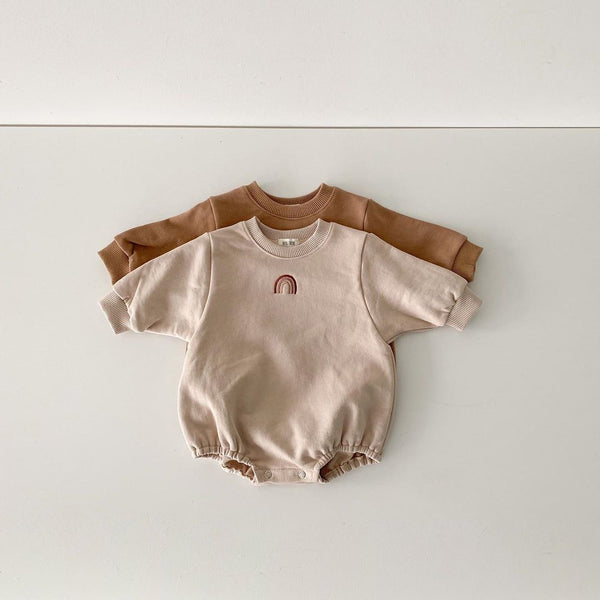 Pelele para bebé, red, envoltura roja con bordado sobre orugas para bebé