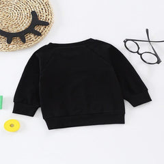 Boys And Girls Baby Sweater New Pullover Letter Bottoming Shirt