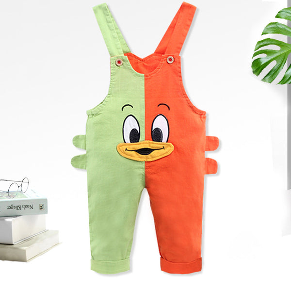 Fashion Color Matching Baby Single-tooth Mandarin Duck Pants Thin