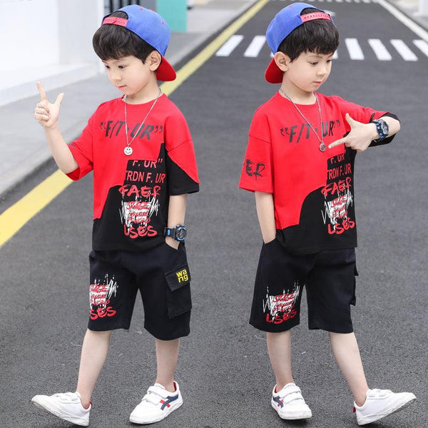 Boys' New Hot Sell Short Sleeve Sports Suit