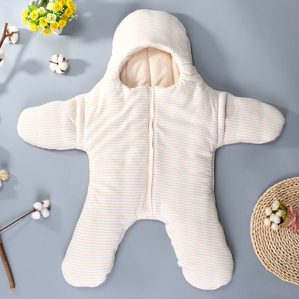 Saco de dormir Estrella de mar de algodón de colores para bebé recién nacido con pies Saco de dormir de pierna dividida