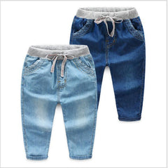 Boys' Soft Thin Jeans Tencel Trousers Kids Mosquito Pants