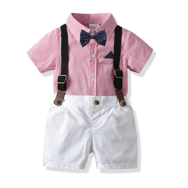 Boys bow tie dress suit shirt suit