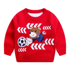 Children's Autumn And Winter New Double-layer Cotton Sweater