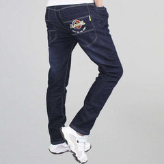 Boys Jeans Casual Pants Straight Stretch