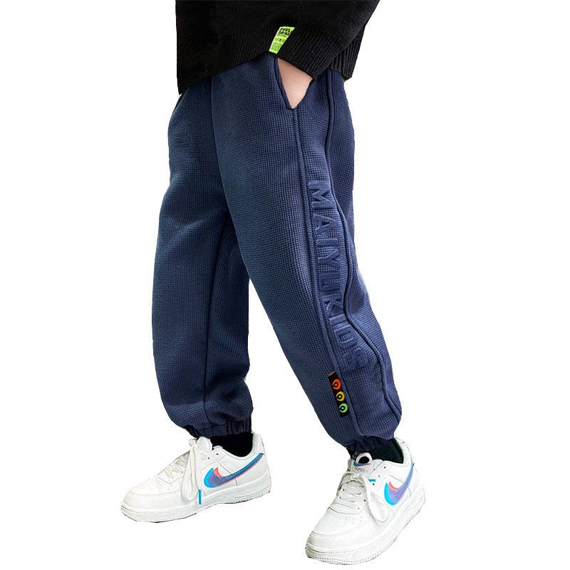 Children's Sweatpants Winter Thickened In The Big