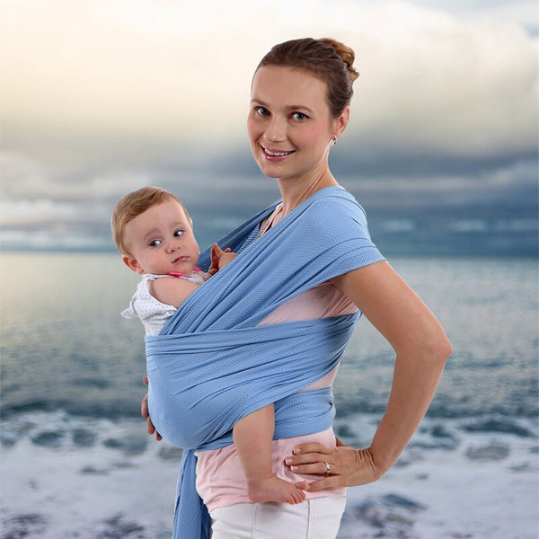 Châle pour bébé, tenue avant, tissu en maille respirant