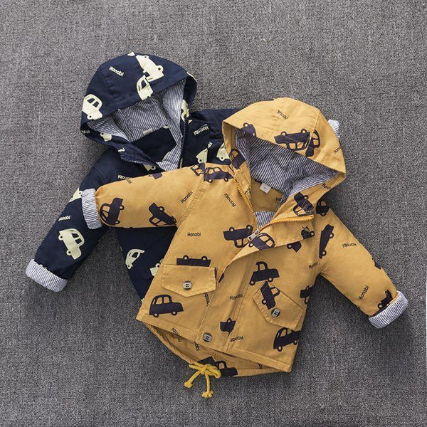 Long-sleeved Hooded Cotton-padded Jacket For Children