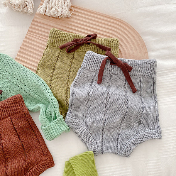 Short en laine tricoté pour bébé, vêtements d'extérieur d'automne et d'hiver