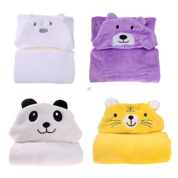 Hood Bath Towel For Kids Baby Bathrobe Cute Animal Towel