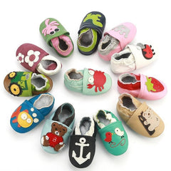 Skid-Proof Baby's Soft Genuine Leather Shoes - Stylus Kids
