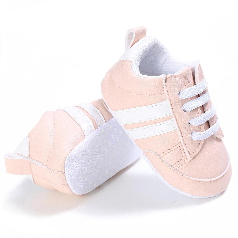 Cute Comfortable Soft Leather Baby Sneakers - Stylus Kids