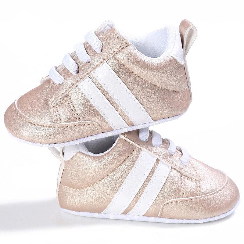 Cute Comfortable Soft Leather Baby Sneakers - Stylus Kids