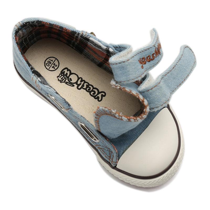 Kid's Zip-Through Canvas Shoes - Stylus Kids