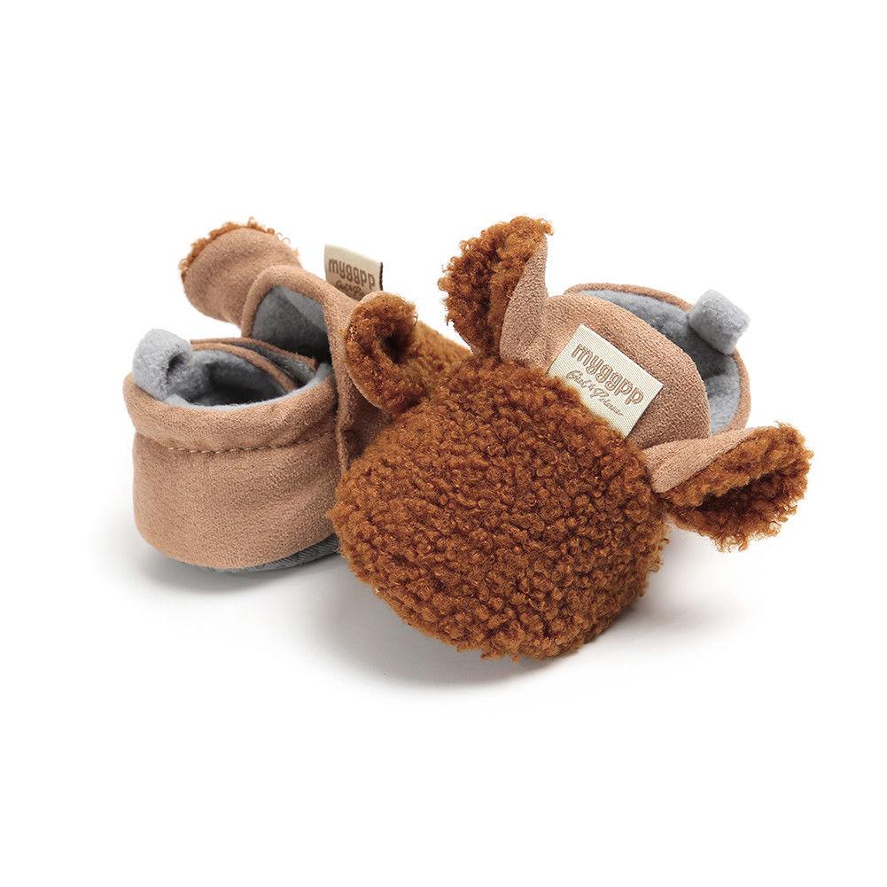 Baby Girl's Fluffy Animal Shaped Slippers - Stylus Kids