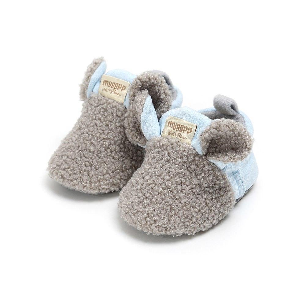 Baby Girl's Fluffy Animal Shaped Slippers - Stylus Kids