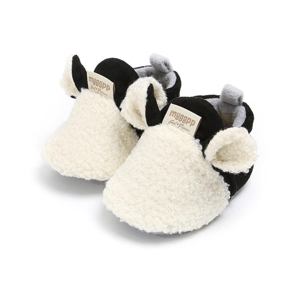 Baby Girl's Fluffy Animal Shaped Slippers - Stylus Kids