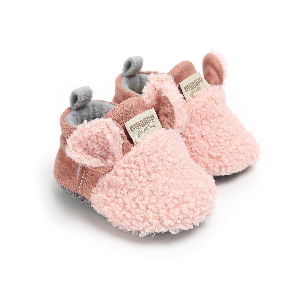 Baby Girl's Fluffy Animal Shaped Slippers - Stylus Kids