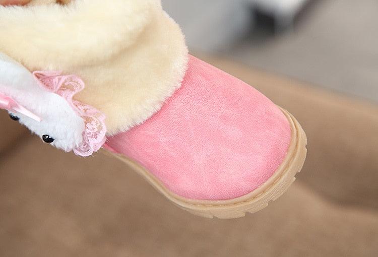 Girl's Kawaii Plush Winter Boots - Stylus Kids