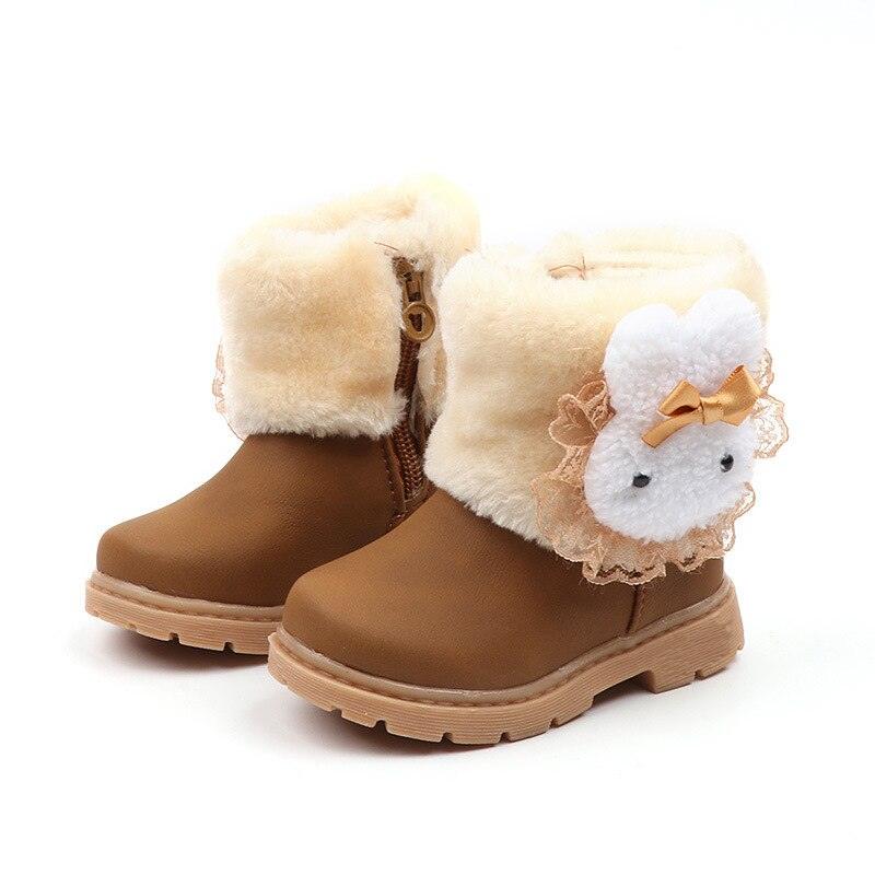 Girl's Kawaii Plush Winter Boots - Stylus Kids