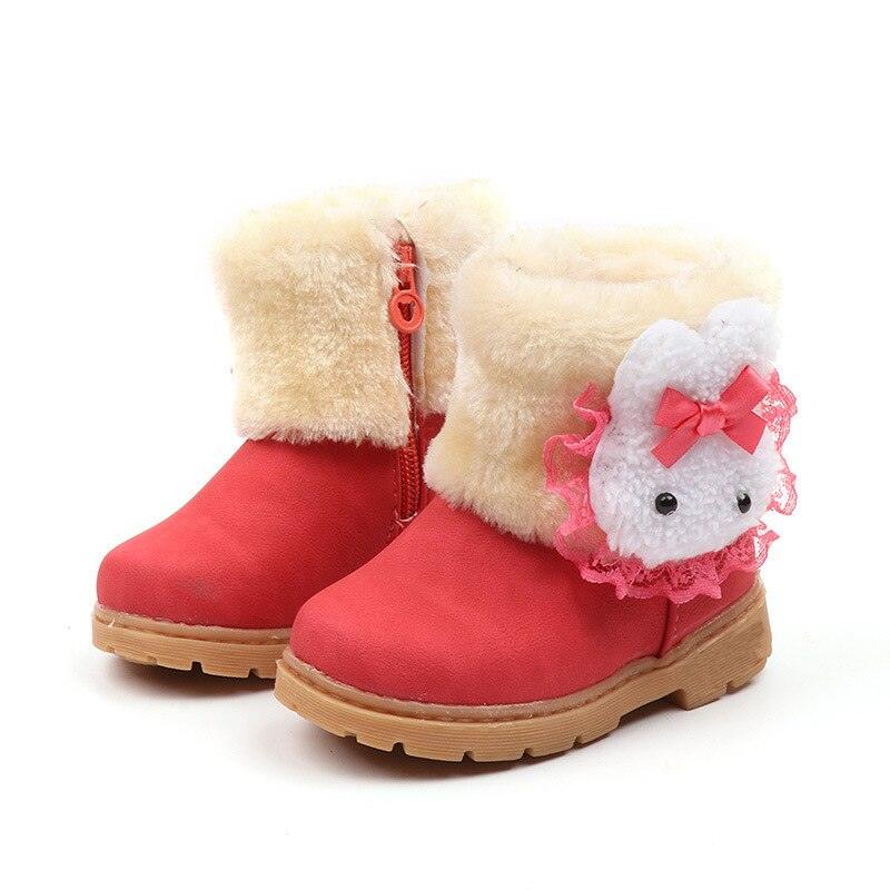 Girl's Kawaii Plush Winter Boots - Stylus Kids