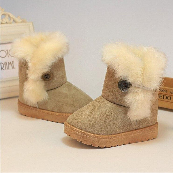 Kid's Super Soft Eco Fur Winter Boots - Stylus Kids